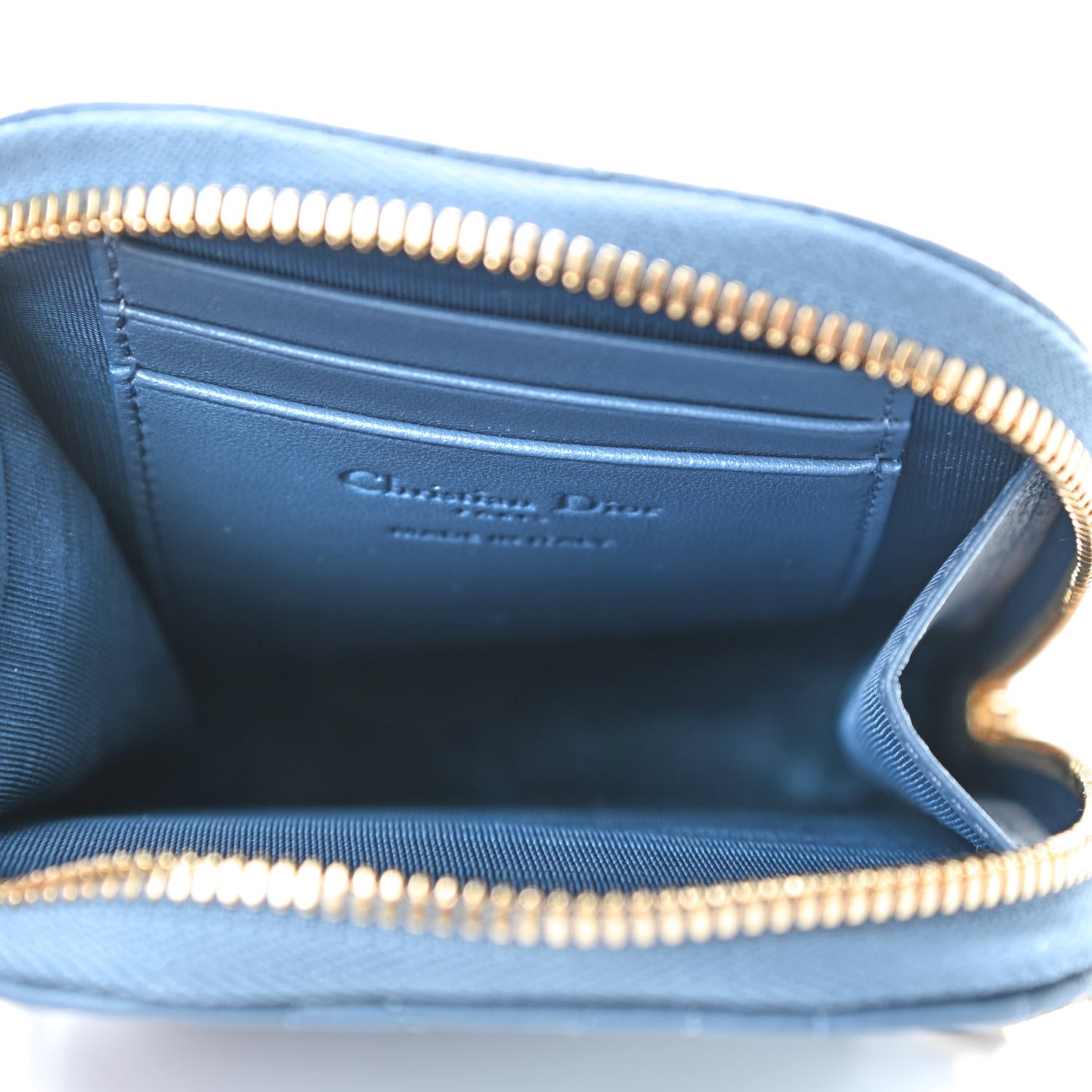 Christian Dior Lambskin Cannage Lady Dior Phone Holder Denim Blue 5 of 8