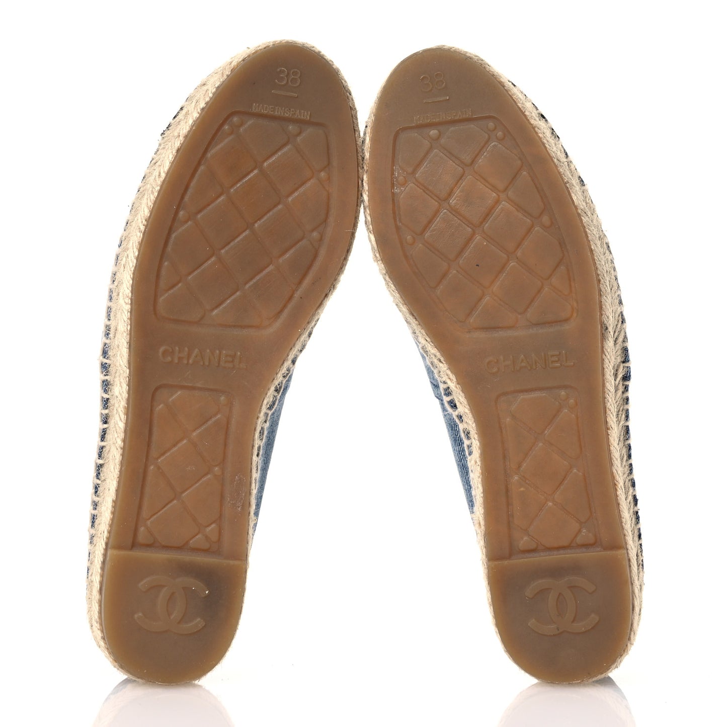 Denim CC Espadrilles 38 Blue Black