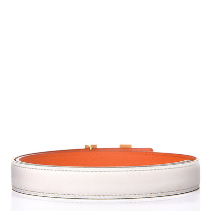 Hermes Swift Epsom 32mm Constance H Belt 75 Craie Orange 3 of 7