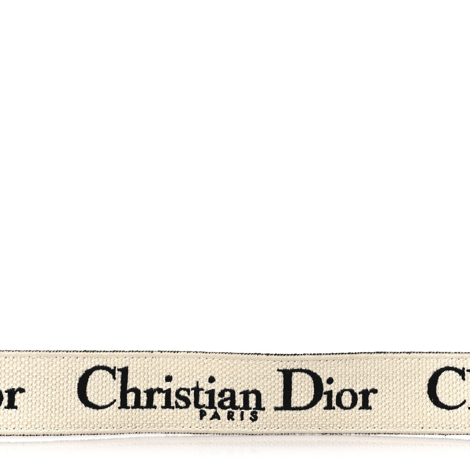 Christian Dior Canvas Embroidered Shoulder Strap Black 7 of 7