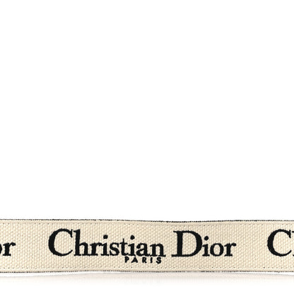 Christian Dior Canvas Embroidered Shoulder Strap Black 7 of 7