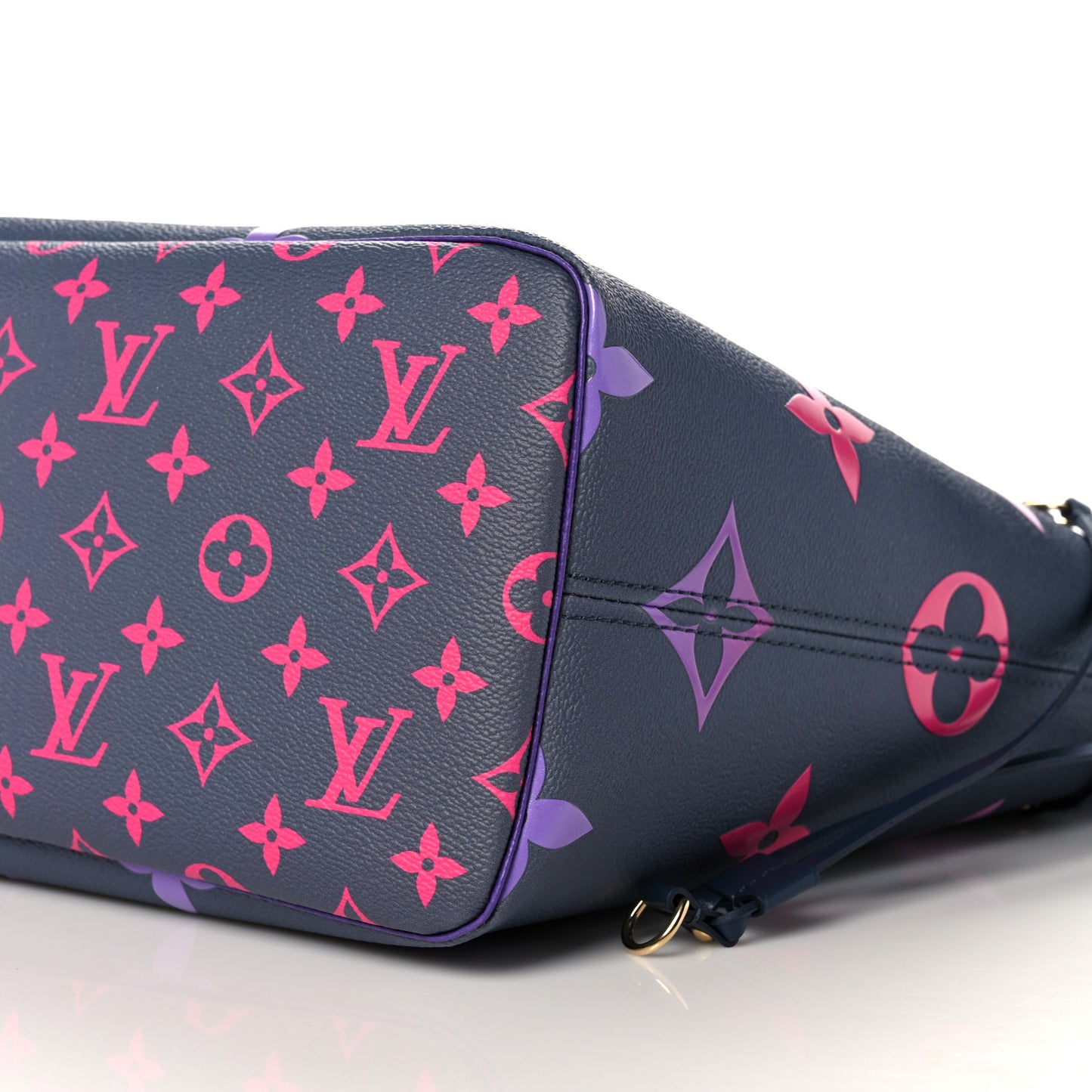 Monogram Giant Spring In The City Neverfull MM Midnight Fuchsia
