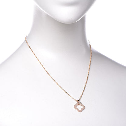 Van Cleef & Arpels 18K Rose Gold Byzantine Alhambra Pendant Necklace 2 of 6