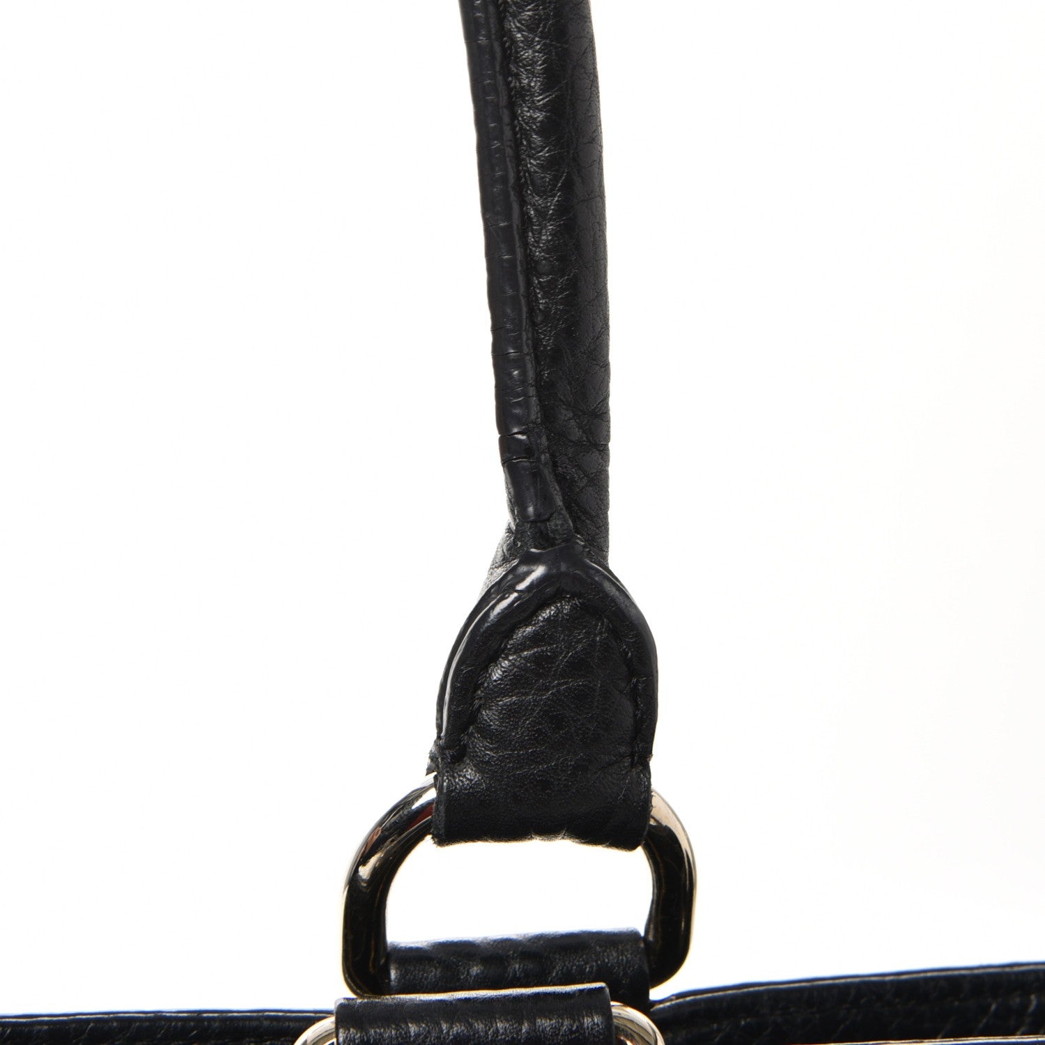Burberry Hertiage Grain Medium Chadwich Tote Black 10 of 13