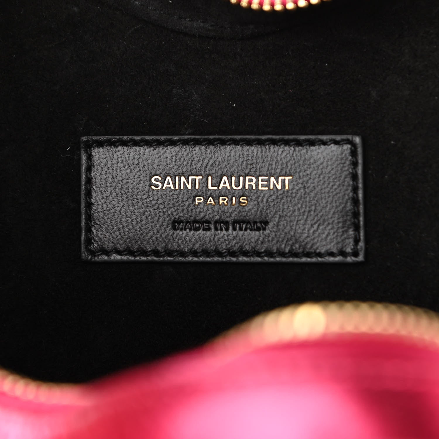 Saint Laurent Metallic Calfskin Matelasse Chevron Monogram Small Love Heart Chain Bag Red 6 of 14