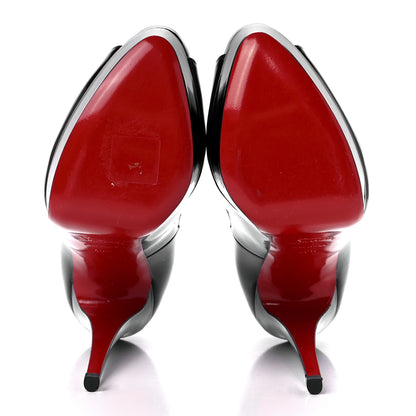 Christian Louboutin Patent Lady Peep 150 Pumps 40.5 Black 5 of 9