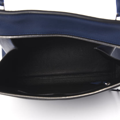 Celine Drummed Calfskin Medium Edge Shoulder Bag Navy 5 of 10