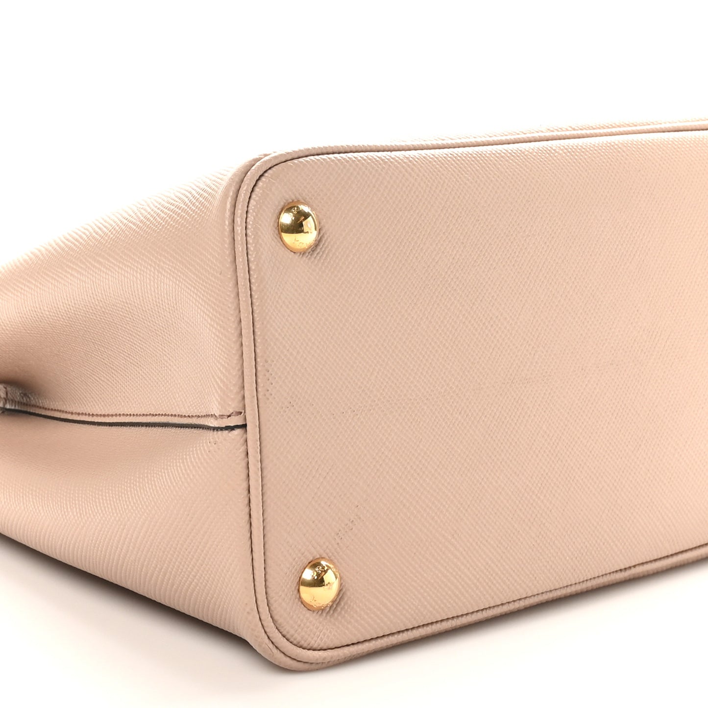 Saffiano Cuir Small Double Bag Cammeo Black