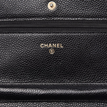 Chanel Caviar Quilted Wallet On Chain WOC Black 6 of 13
