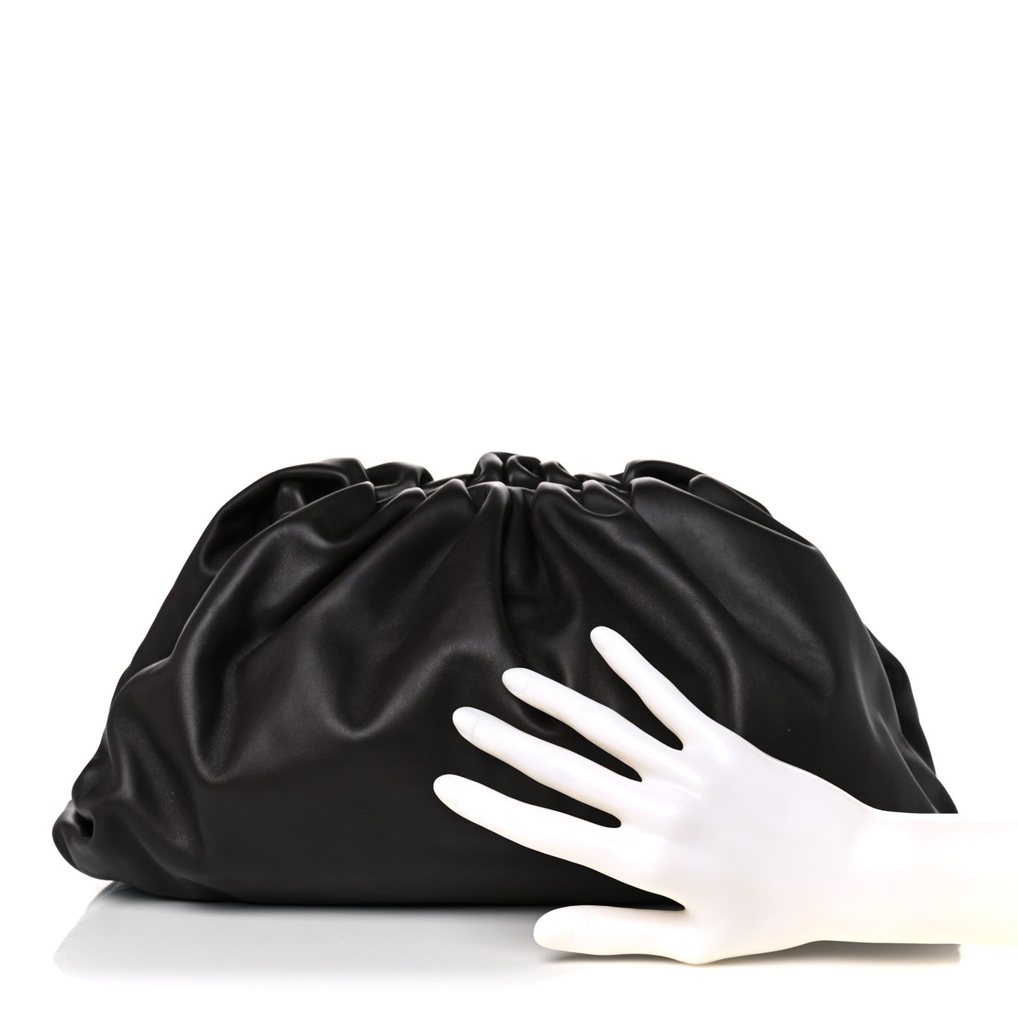 Smooth Butter Calf The Pouch Oversized Clutch Fondant