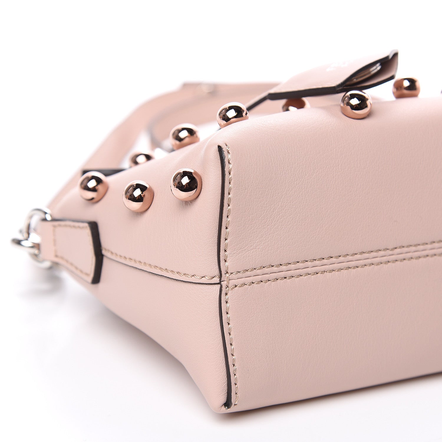 Fendi Vitello Dolce Pearl Mini By The Way Boston Bag Soap 8 of 9