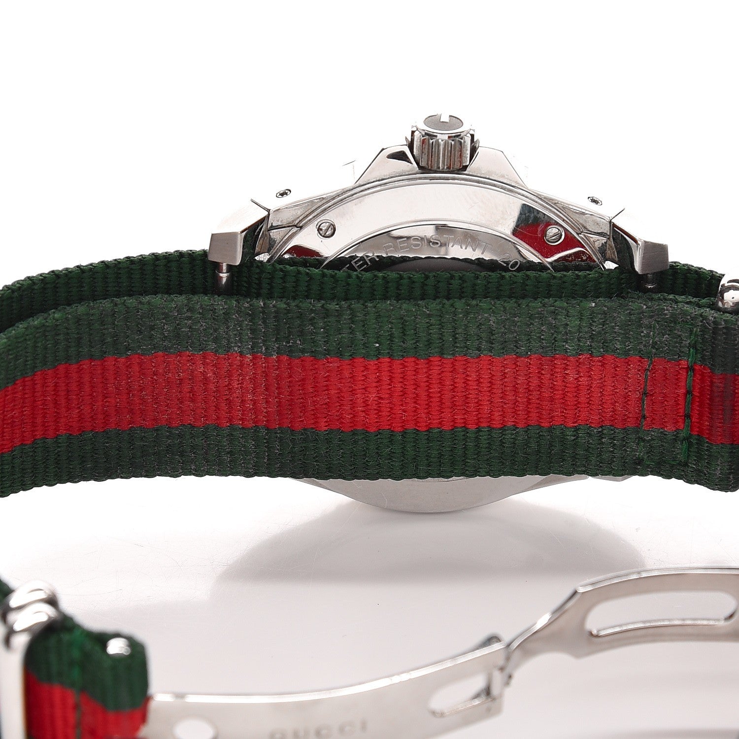 Gucci Stainless Steel Nylon 45mm Dive Quartz Watch 8 of 9