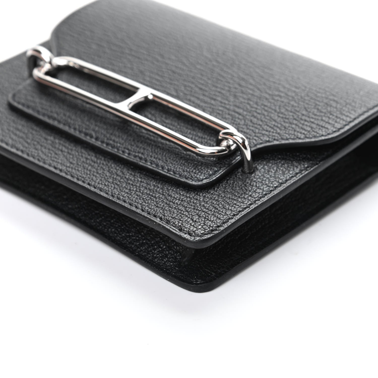Hermes Chevre Mysore Roulis Slim Wallet Black 8 of 9
