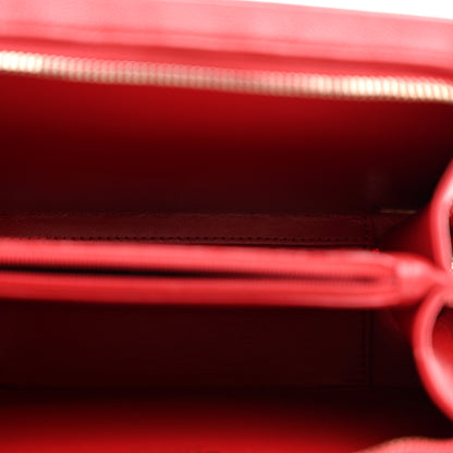 Chanel Caviar Quilted Medium CC Filigree Vanity Case Red 5 of 10