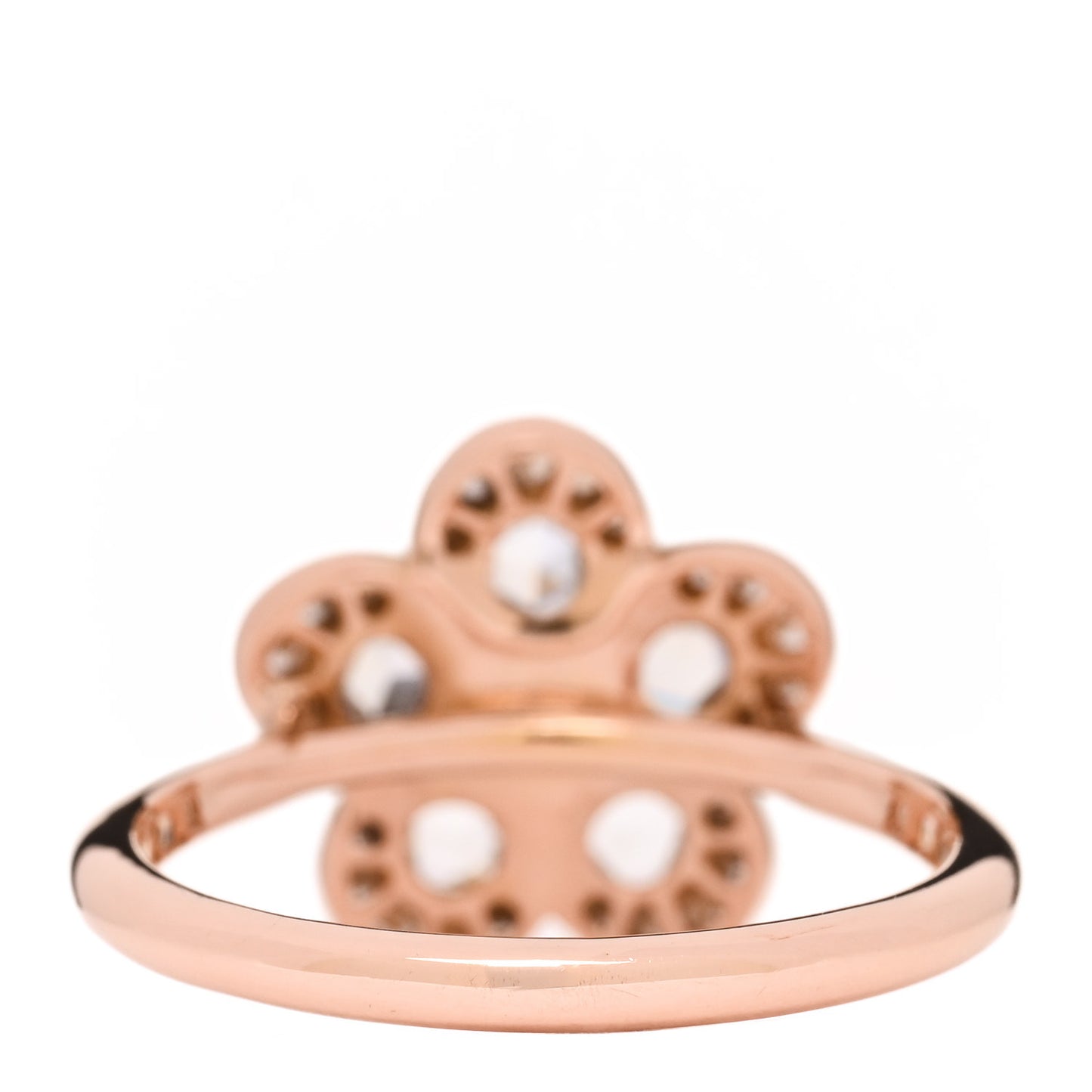 18K Rose Gold Diamond Enchant Flower Ring 52 6