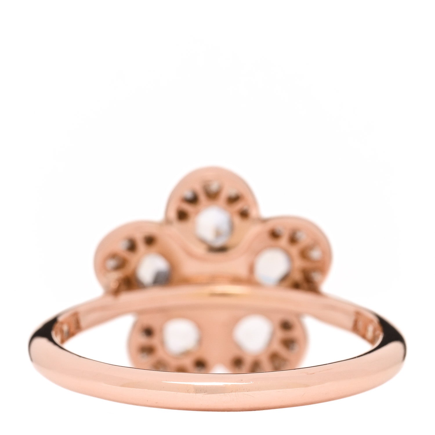 Tiffany 18K Rose Gold Diamond Enchant Flower Ring 52 6 3 of 4