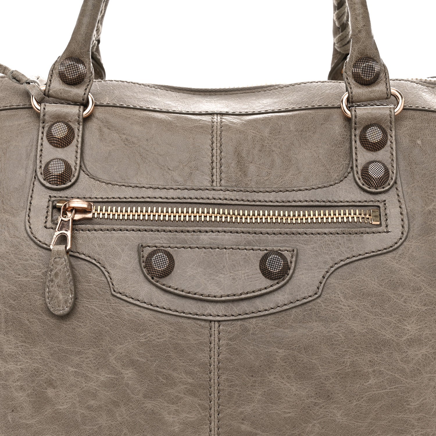 Balenciaga Agneau Giant 21 Rose Gold Hardware Weekender Gris Poivre 9 of 14