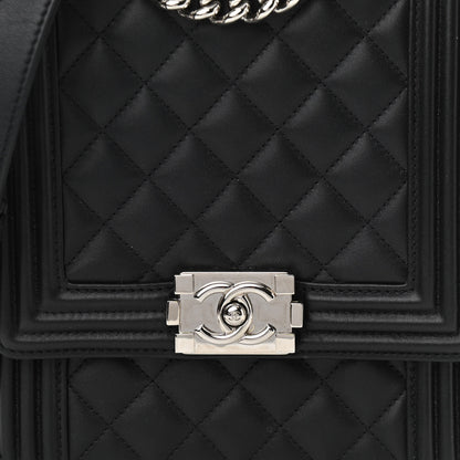 Chanel Calfskin Quilted North South Boy Flap Black 8 of 10