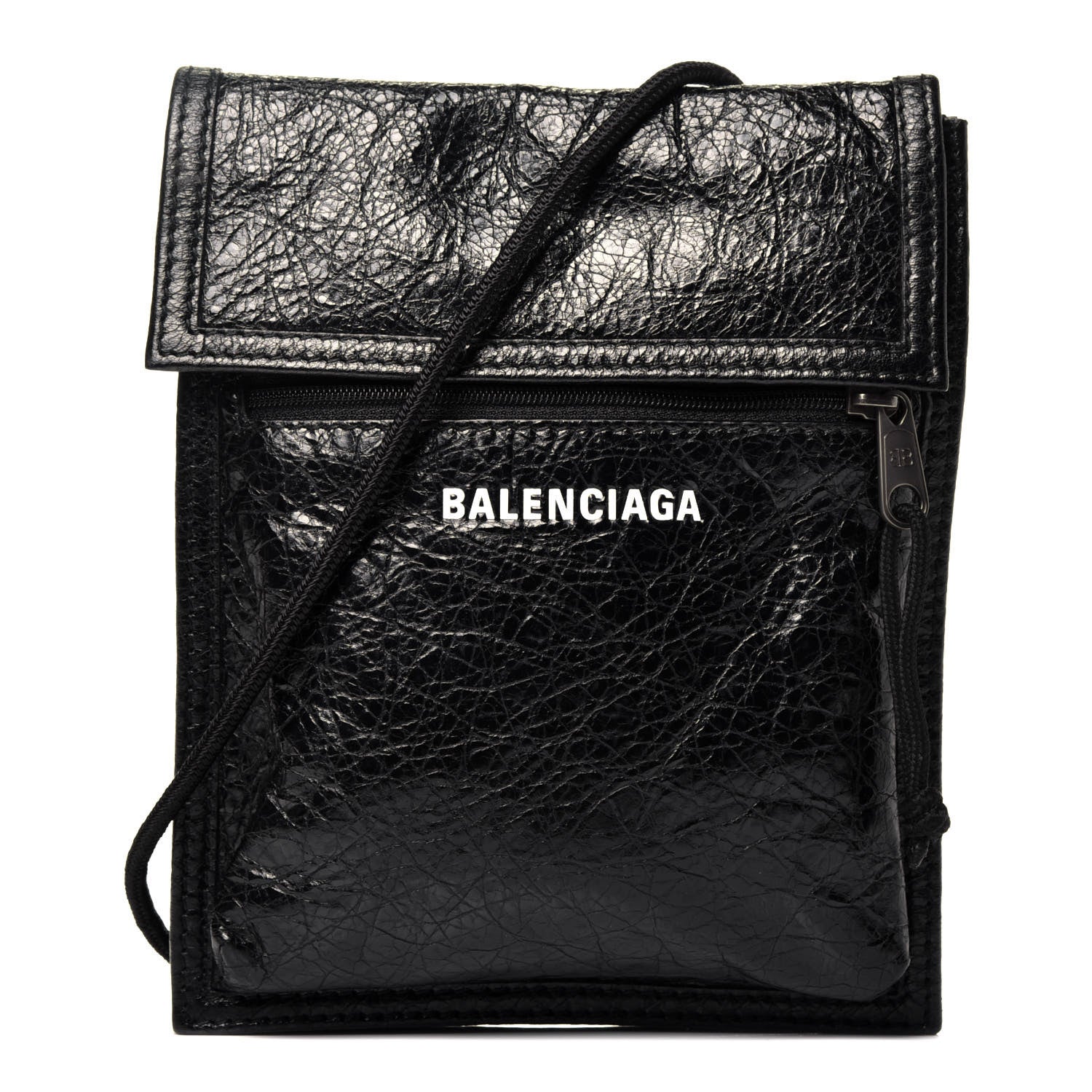 Balenciaga Agneau Arena Small Explorer Crossbody Pouch Black 1 of 10