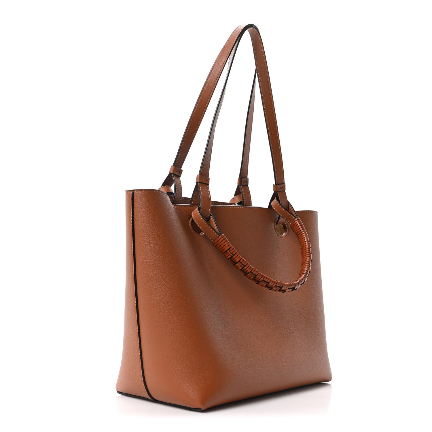 Loewe Smooth Calfskin Small Anagram Tote Tan 3 of 9
