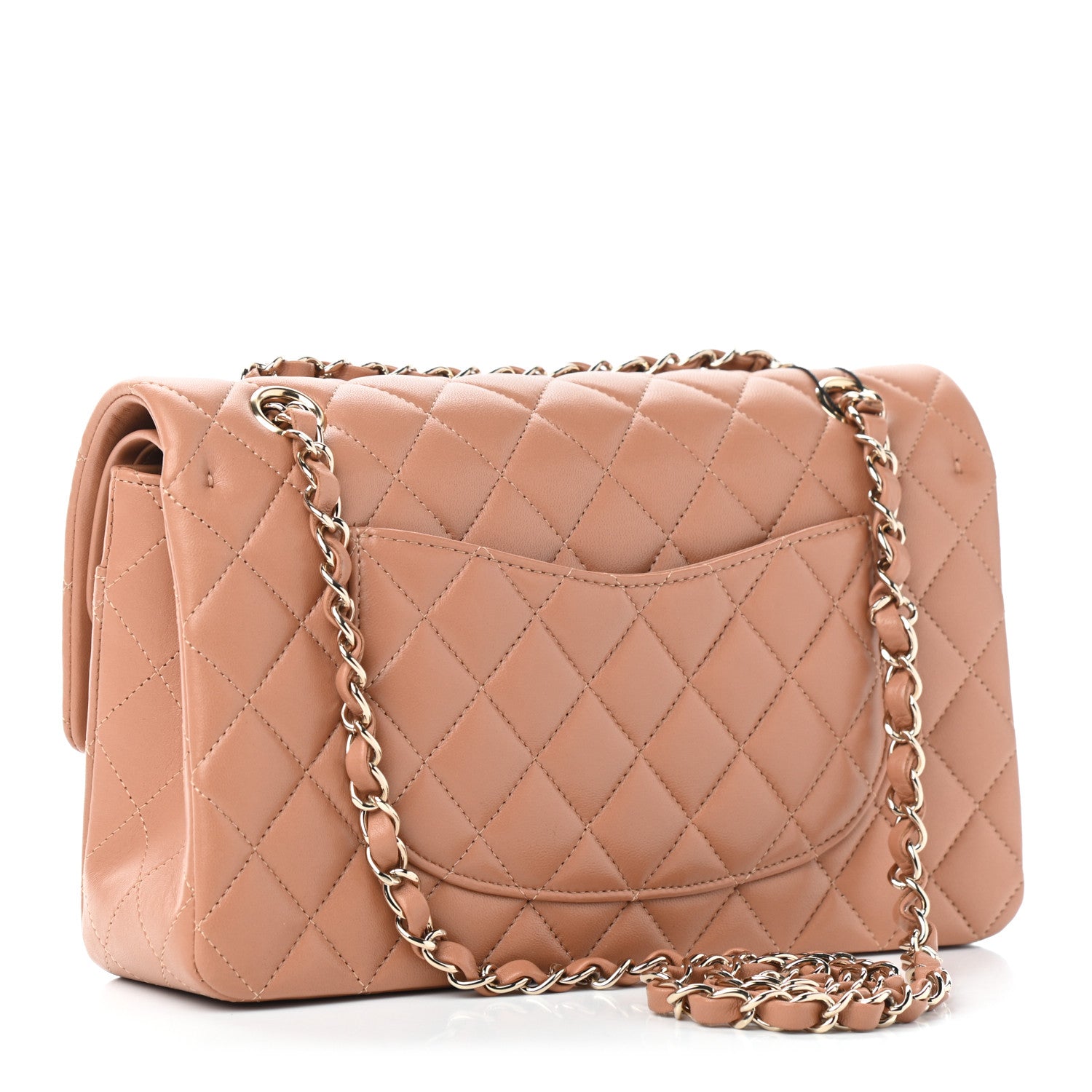 Chanel Lambskin Quilted Medium Double Flap Brown 2 of 5