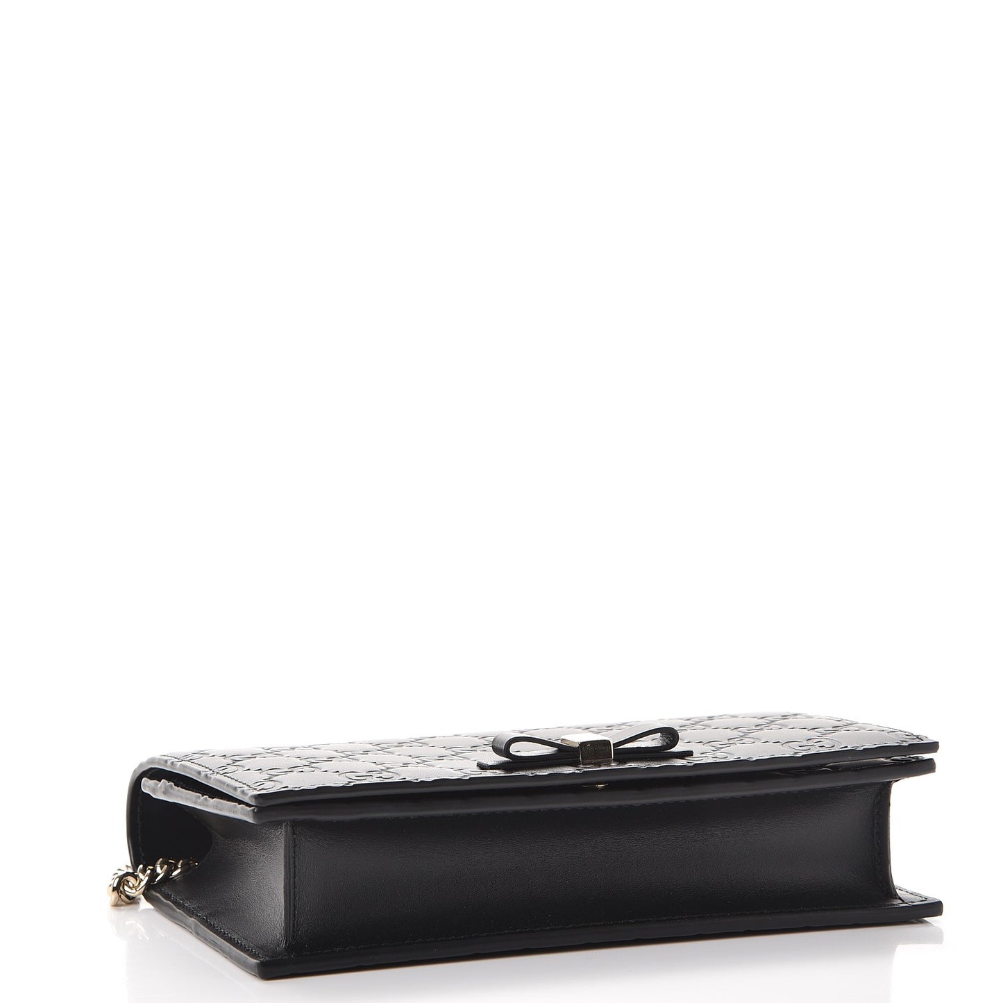 Guccissima Signature Bowy Chain Wallet Black