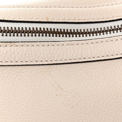 Gucci Grained Calfskin Logo Half Moon Hobo White 12 of 13