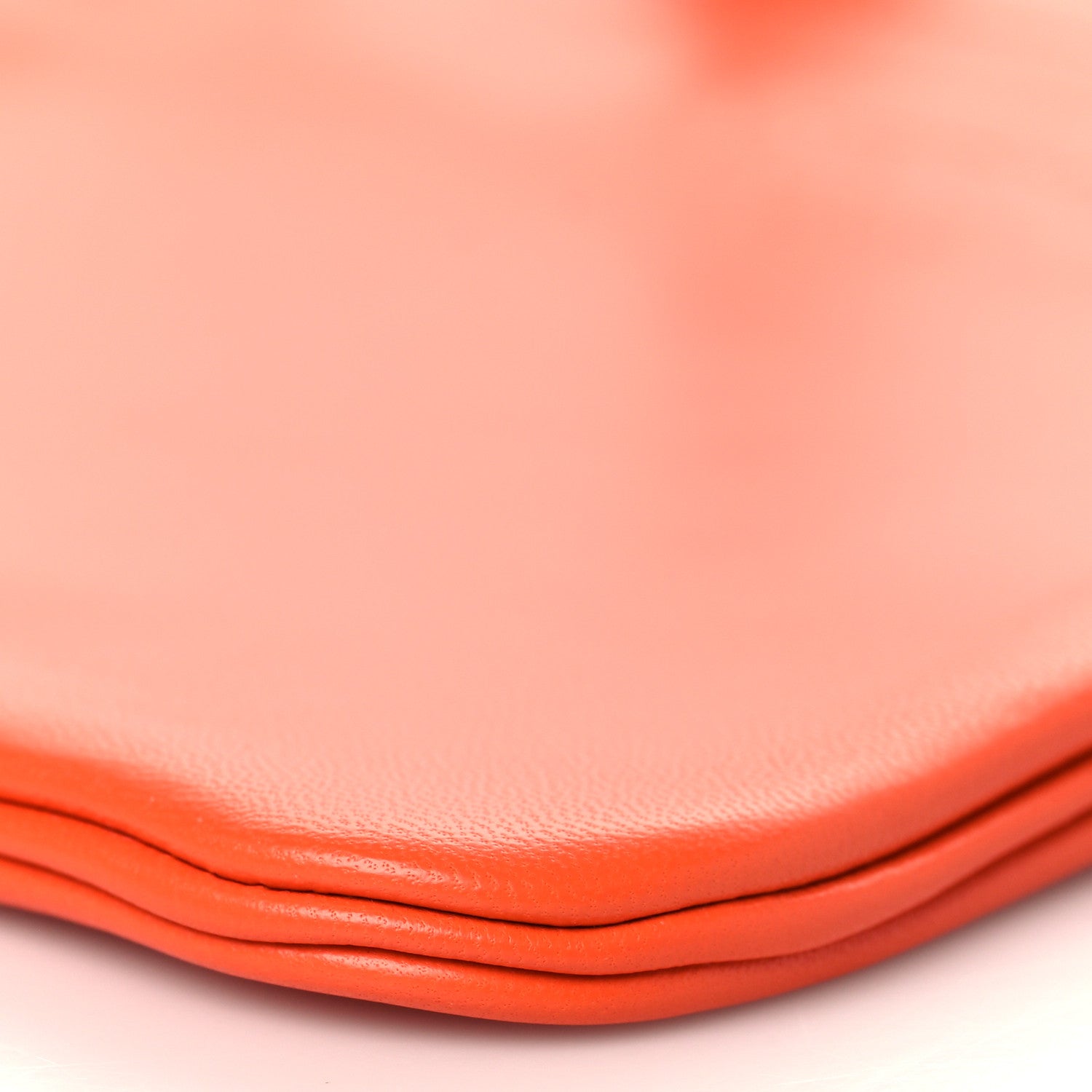 Hermes Milo Lambskin Swift Bi-Color Mini Aline Orange Poppy Terre Battue 9 of 10