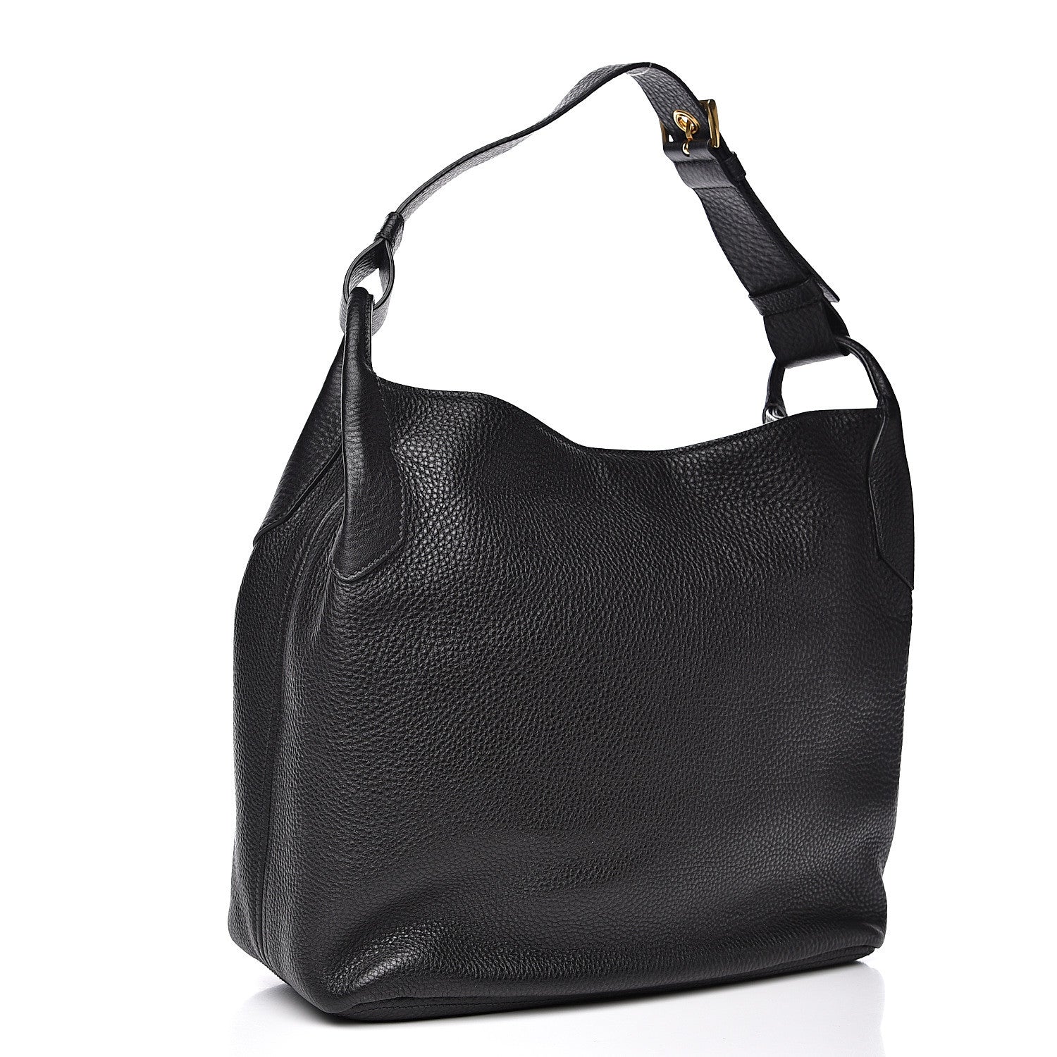 Prada Vitello Daino Tote Black 3 of 9