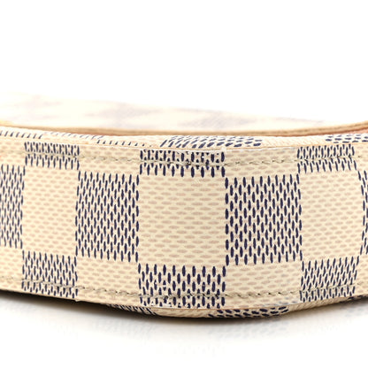 Louis Vuitton Damier Azur Pochette Felicie Chain Wallet Rose Ballerine 8 of 13