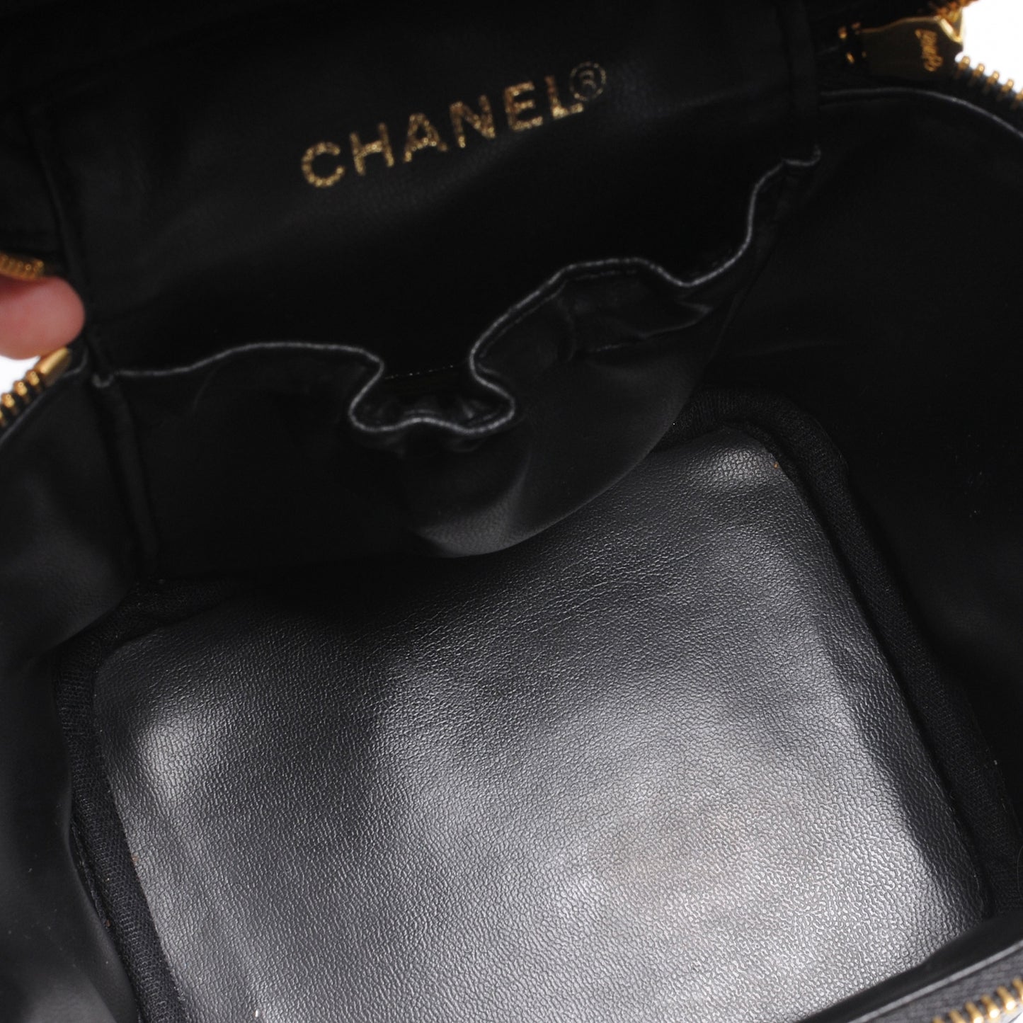 Caviar Cosmetic Vanity Bag Black
