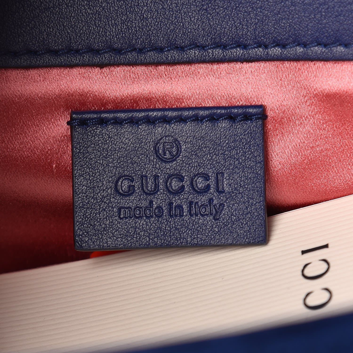 Gucci Velvet Crystal Square G Shoulder Bag Cobalt Blue 8 of 10
