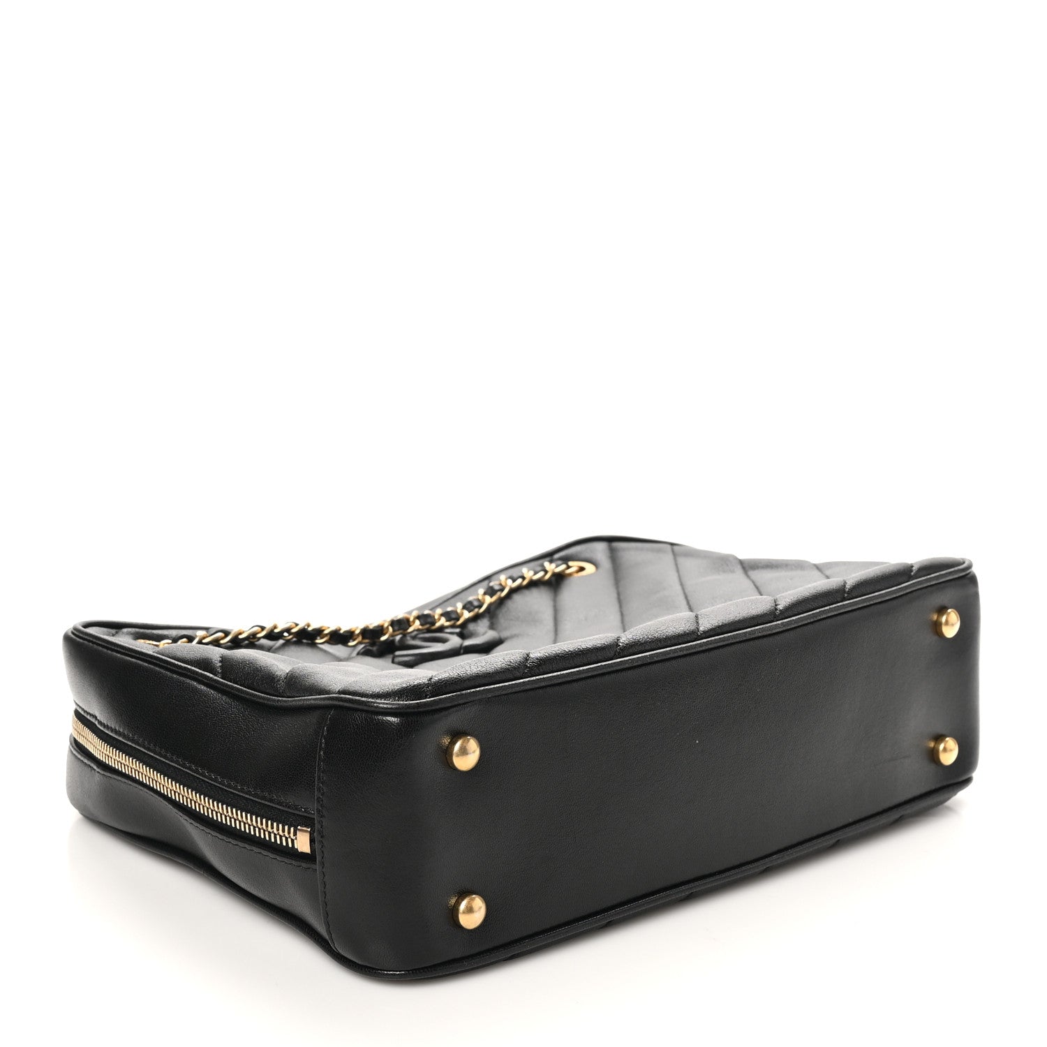 Chanel Lambskin Quilted Coco Vintage Camera Case Black 4 of 10