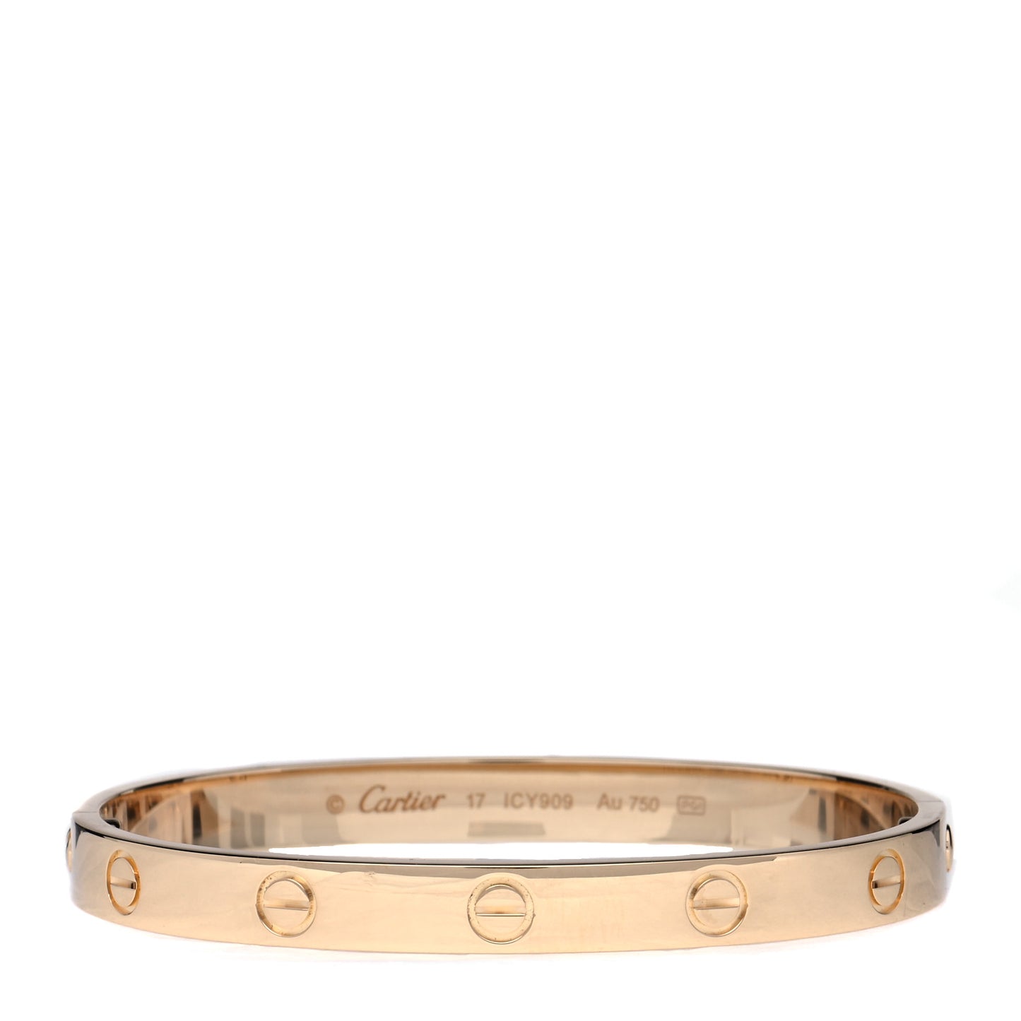 18K Yellow Gold LOVE Bracelet 17