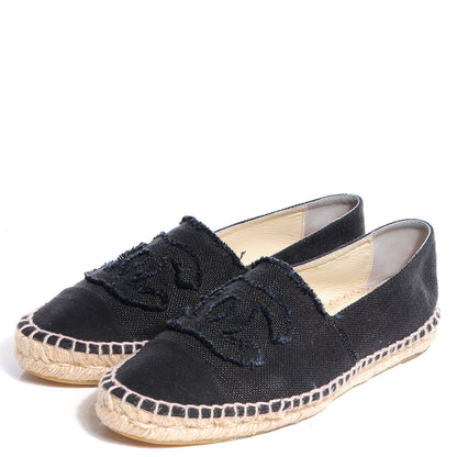 Chanel Toile CC Espadrilles 40 Black 3 of 5