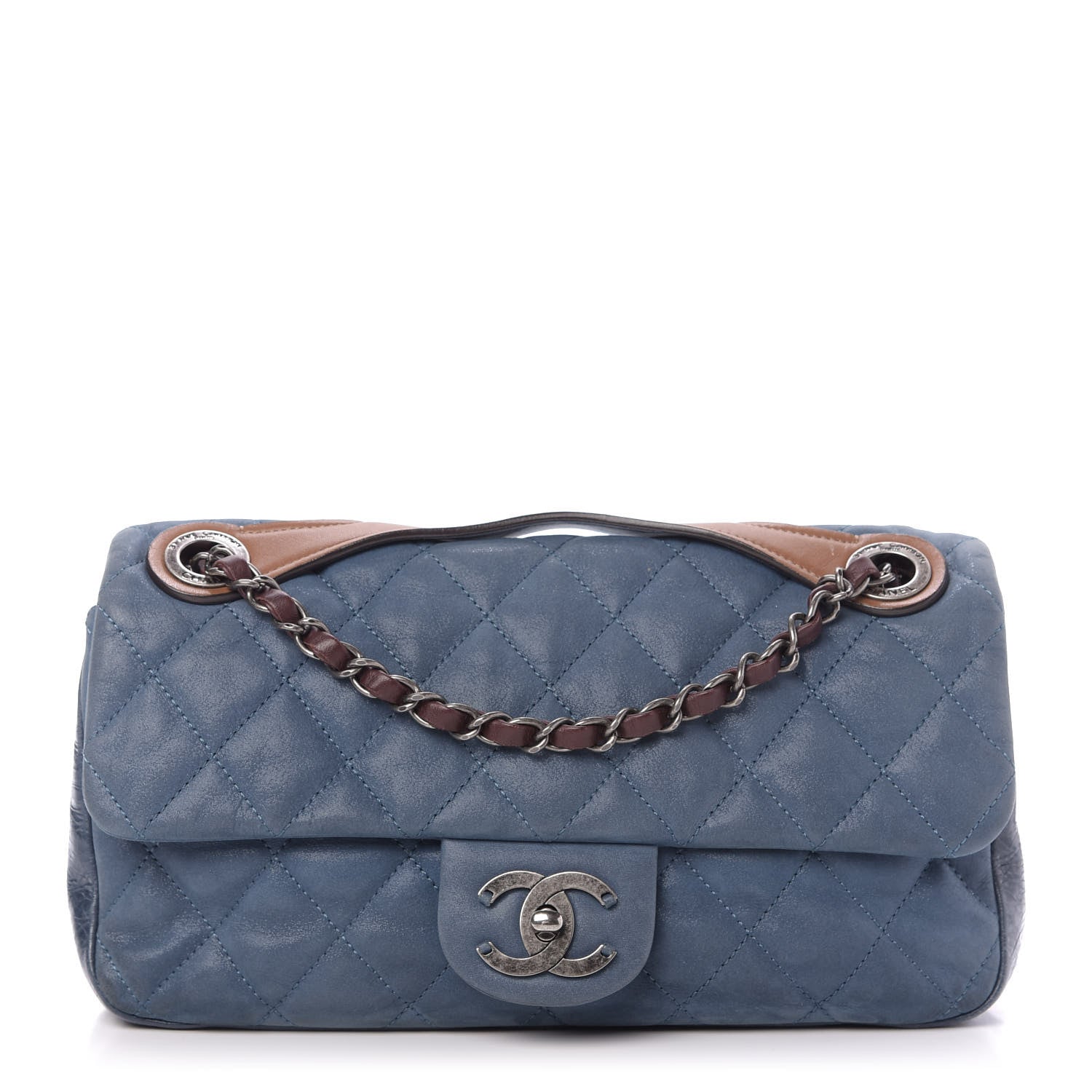 Chanel Iridescent Calfskin Medium In The Mix Flap Blue 1 of 10