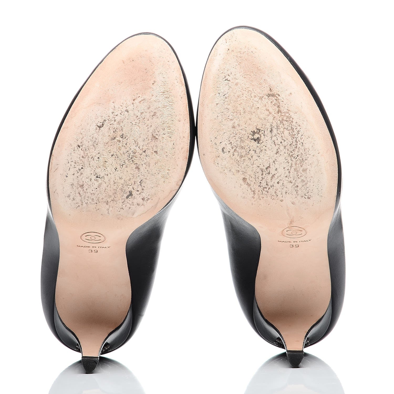 Chanel Lambskin Crystal CC Pumps 39 Black 5 of 10