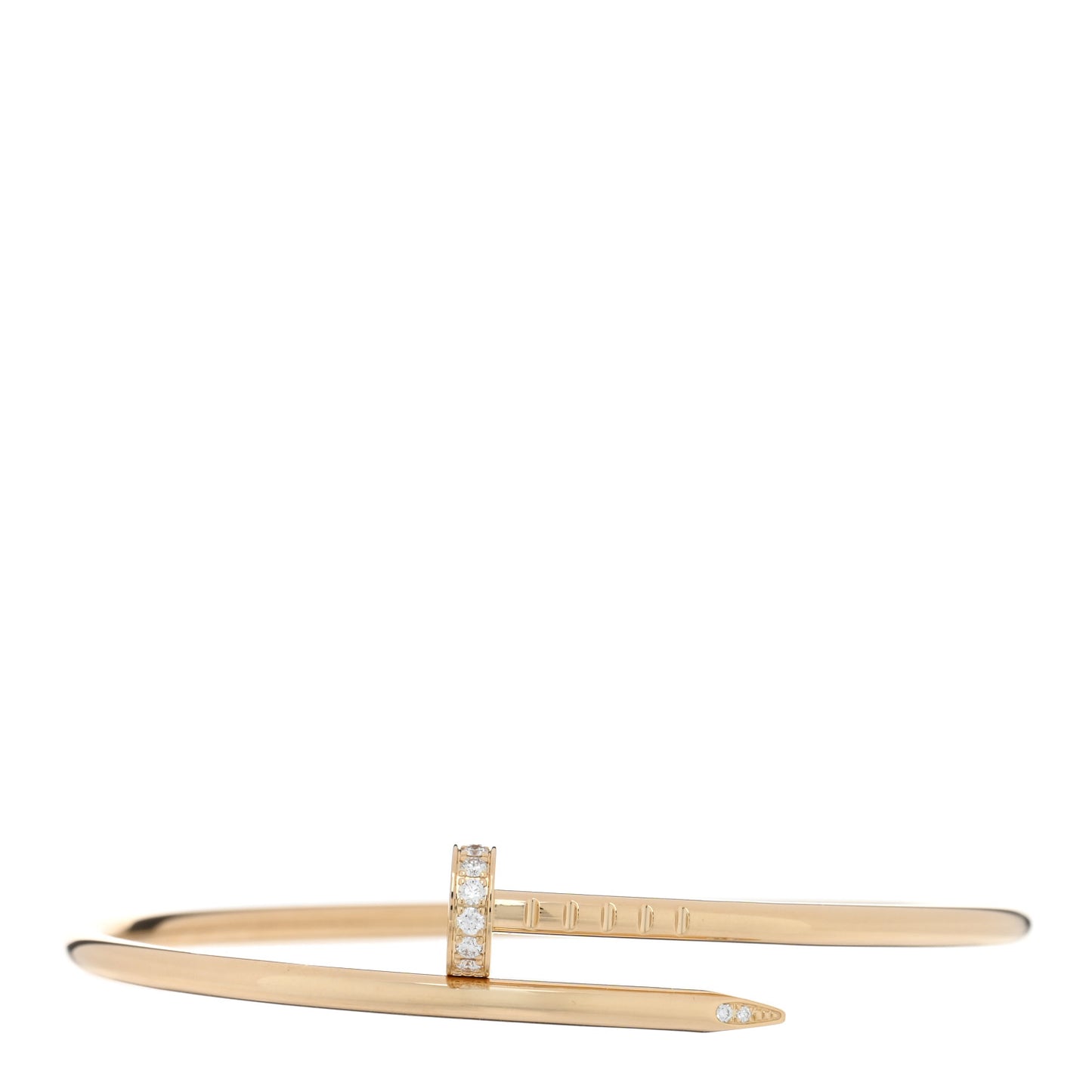 18K Yellow Gold Diamond Small Juste Un Clou Bracelet 15
