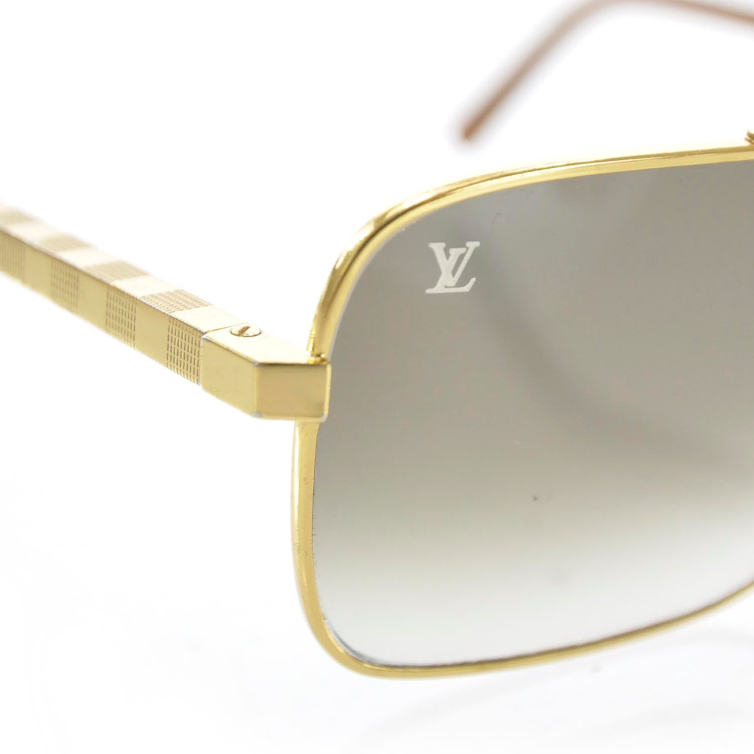 Louis Vuitton Attitude Pilote Sunglasses Gold 6 of 6