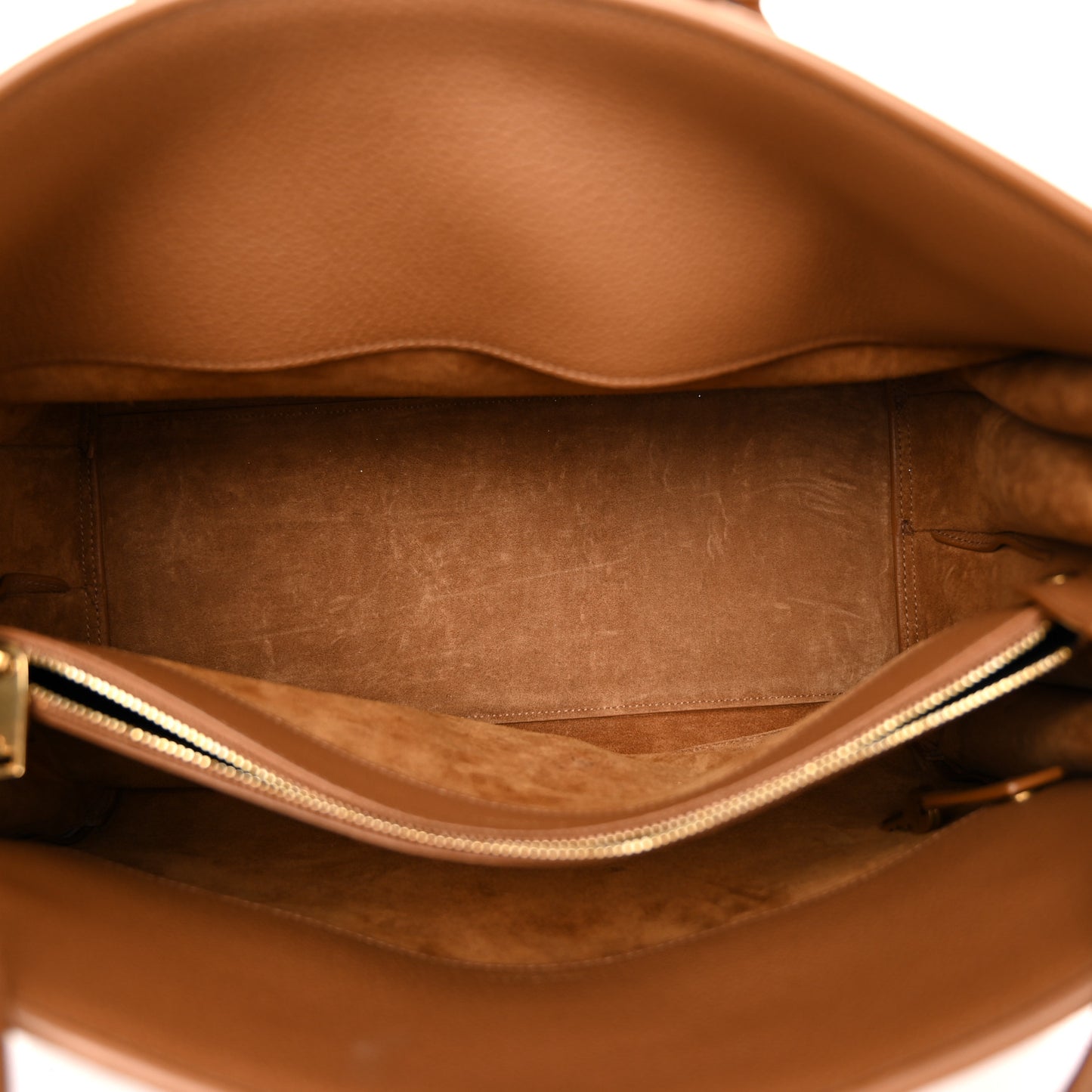 Grained Calfskin Large Supple Sac De Jour Cinnamon