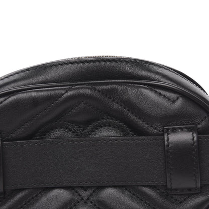 Gucci Calfskin Matelasse GG Marmont Belt Bag 85 34 Black 12 of 12