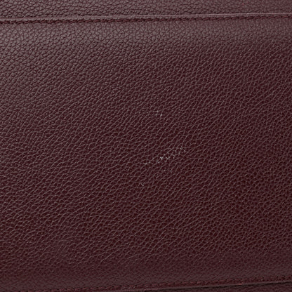 Chanel Calfskin Cerf Executive Shopper Tote Burgundy 14 of 15