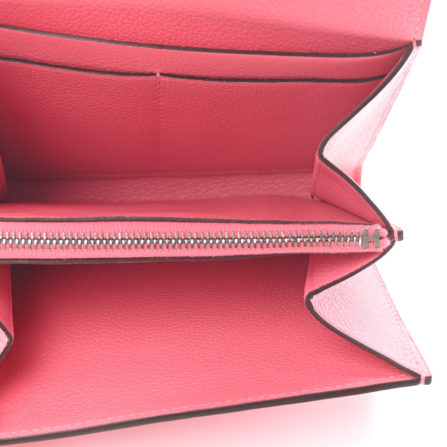 Hermes Evercolor Constance Short Wallet Rose Azalee 5 of 6