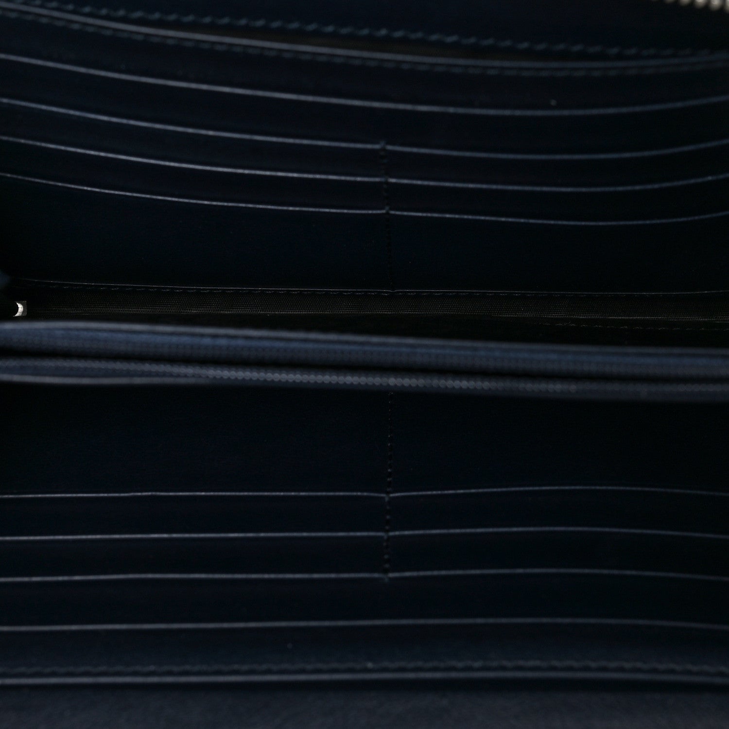 Gucci Microguccissima Zip Around Top Handle Travel Wallet Navy 4 of 9