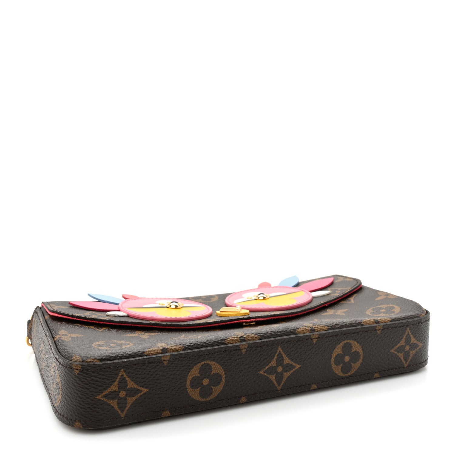 Louis Vuitton Monogram Lovely Birds Pochette Felicie Chain Wallet 5 of 12