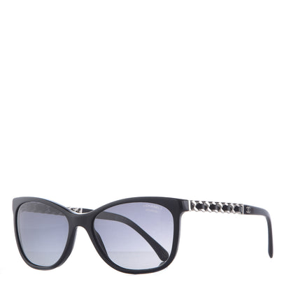 Chanel Cat Eye Chain Polarized Sunglasses 5260-Q Black 1 of 8
