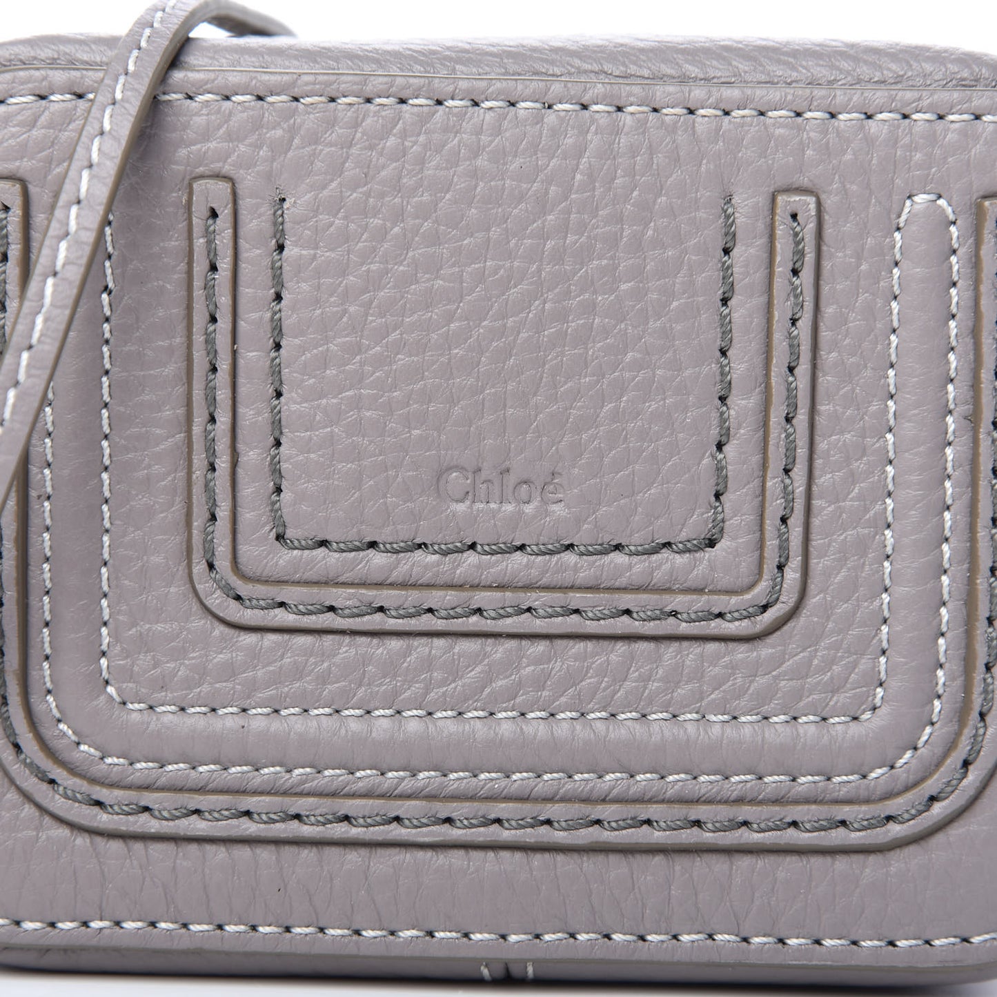 Calfskin Mini Marcie Crossbody Bag Cashmere Grey