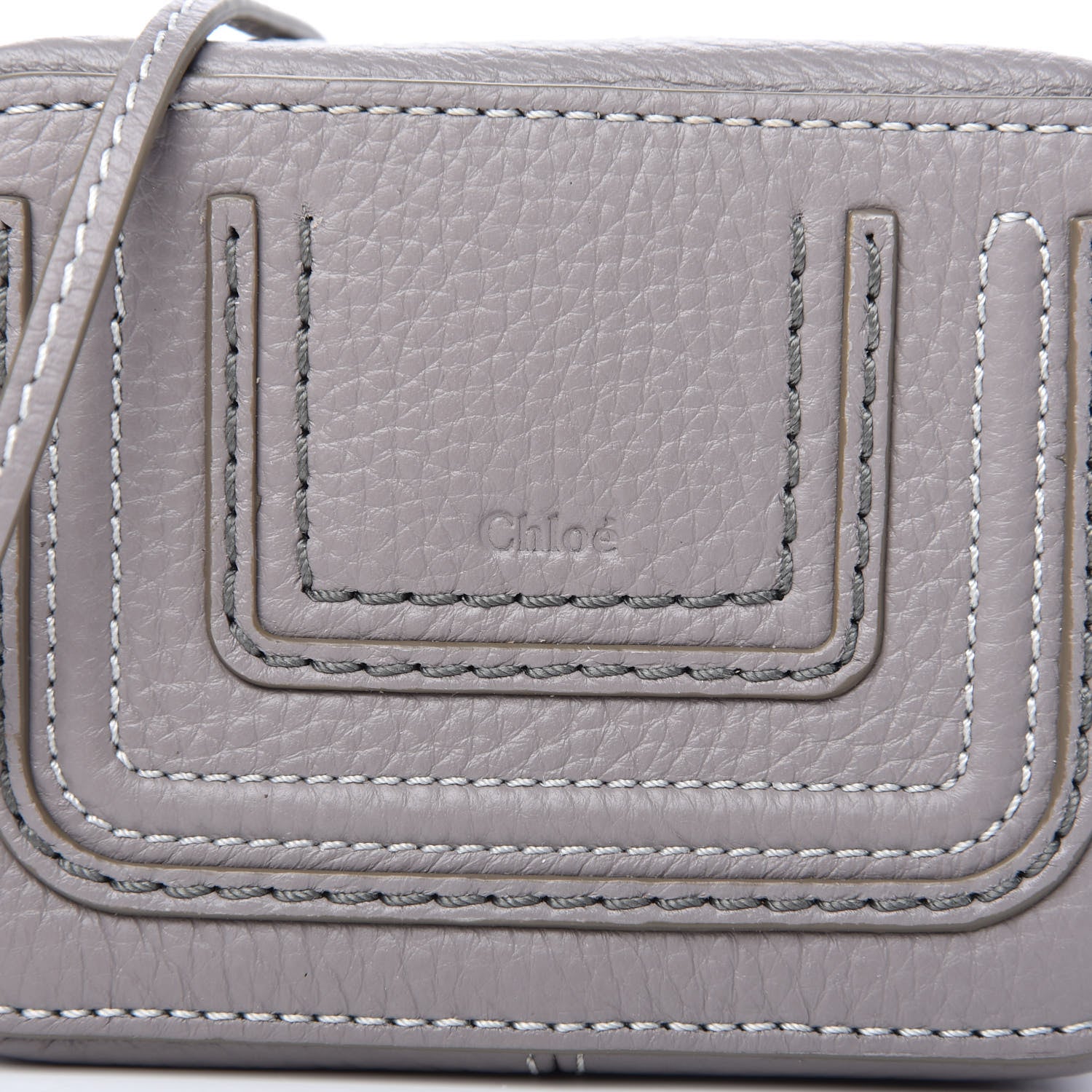 Chloe Calfskin Mini Marcie Crossbody Bag Cashmere Grey 11 of 12