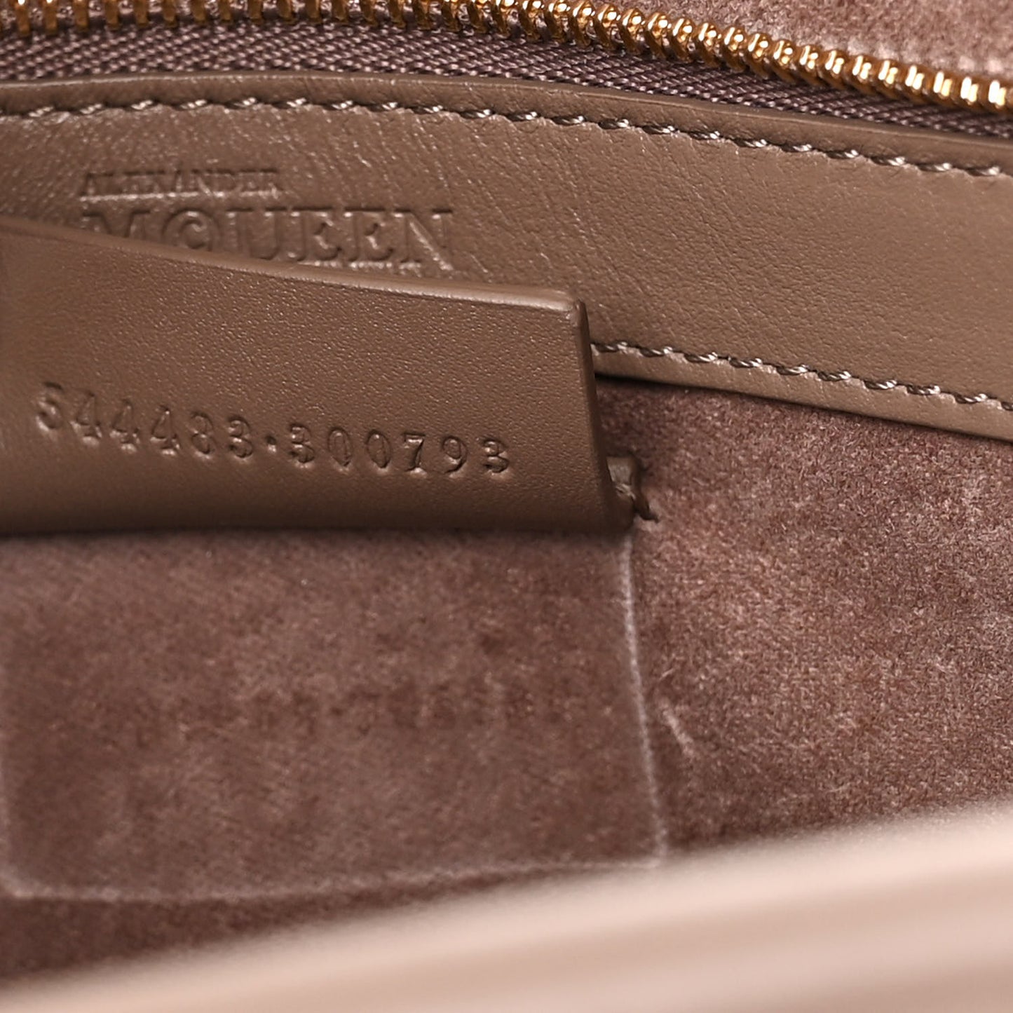 Calfskin Embossed Suede Large Heroine Tan