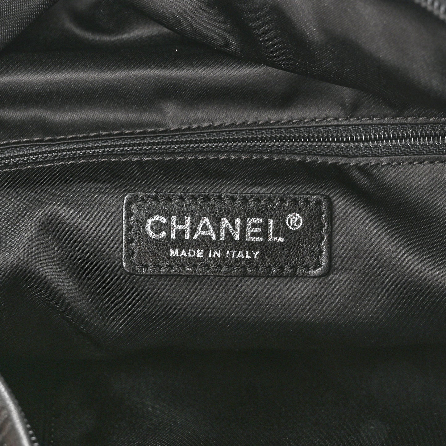 Quilted Lambskin Hidden Chain Hobo Black